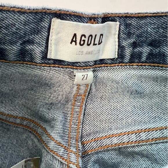 Agolde Sz 27 Riley Crop High-Rise Jean in Emulsion Wash - Picture 8 of 10